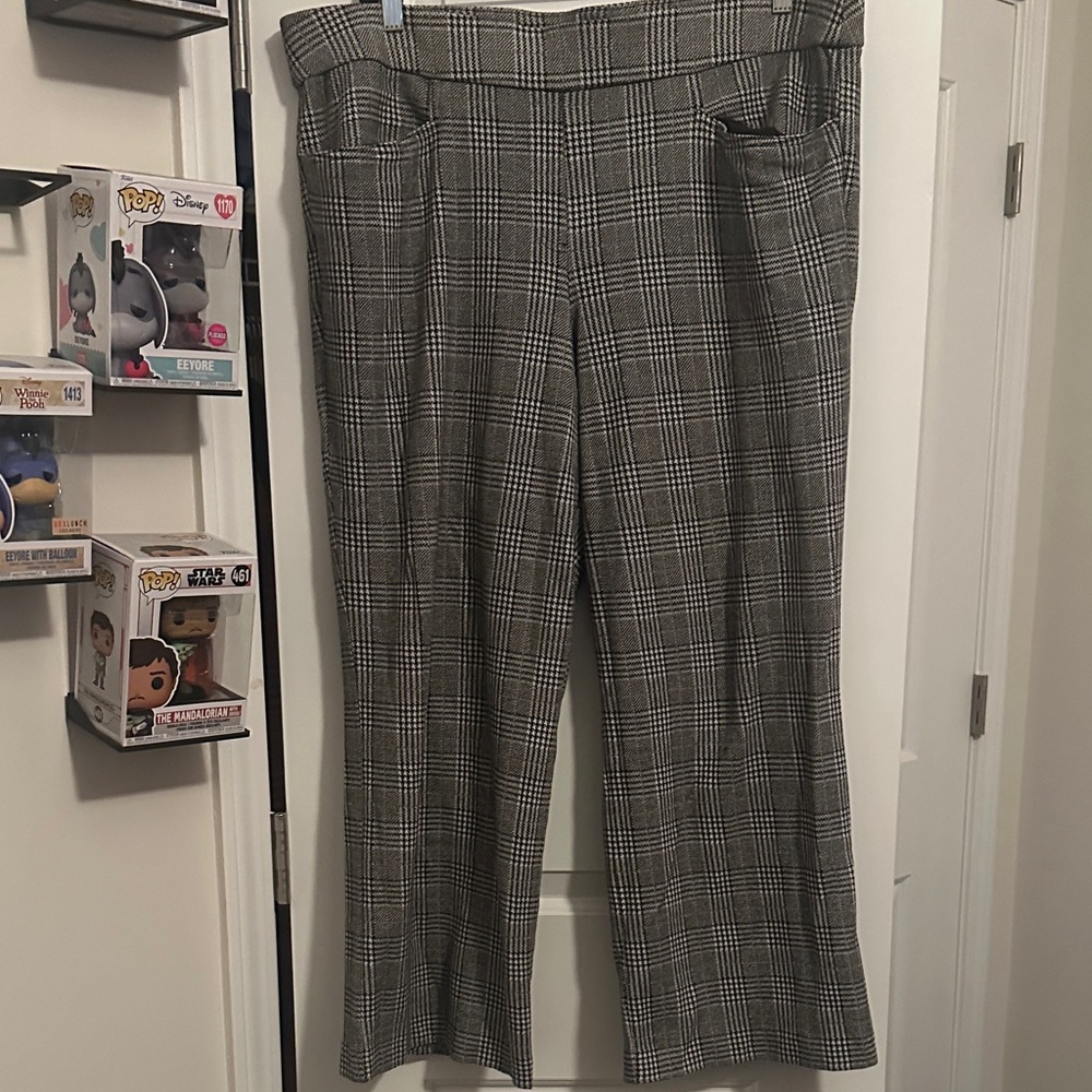 Lane Bryant Black and White Houndstooth Pants